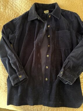 L.L. Bean Navy Corduroy Shirt Jacket